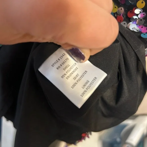 Hutch for ModCloth Black Sequin Mini Dress | Sparkly Party Dress | Size 8 - Picture 5 of 5